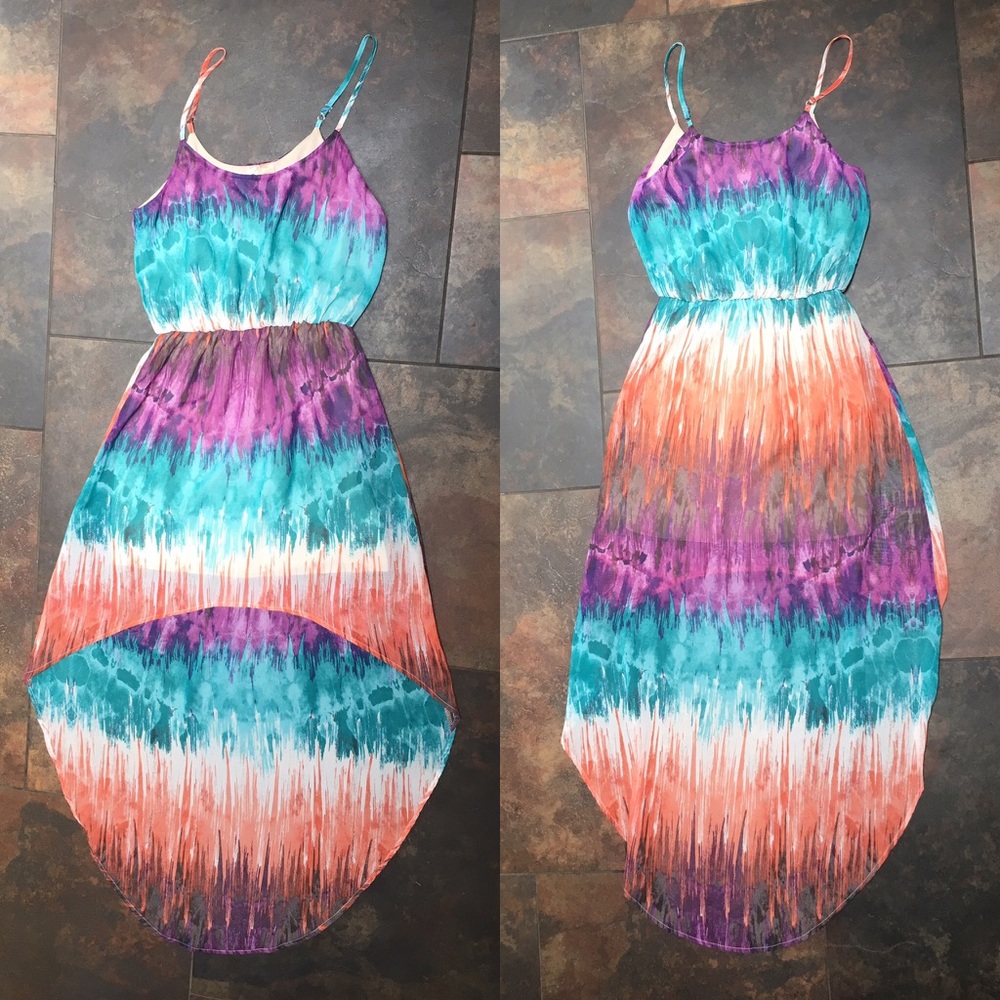 High-Low Colorful Dress